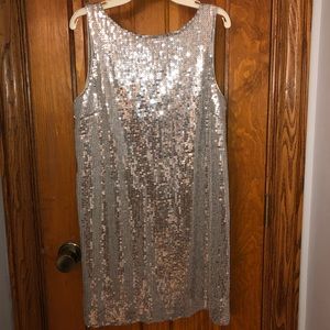 Silver sequin Free People dress